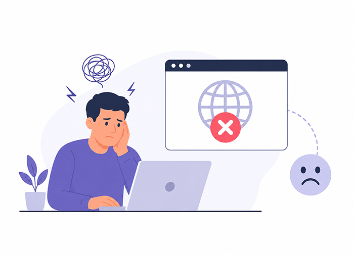 تاثیر قطعی سایت بر تجربه کاربری